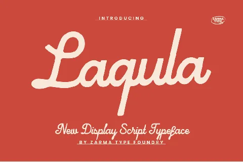 Laqula DEMO font