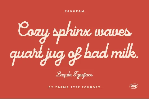 Laqula DEMO font