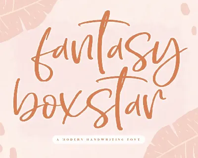 Fantasy Boxstar font