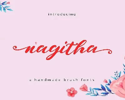 Naghita Brush font