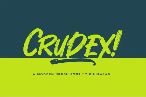 Crudex font