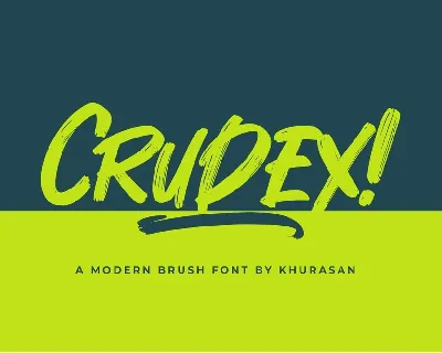 Crudex font