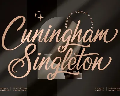 Cuningham Singleton font