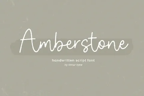 Amberstone font