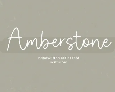 Amberstone font