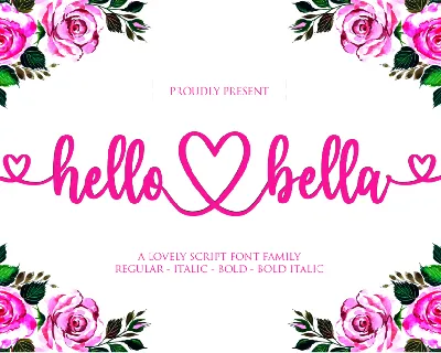 hello bella font