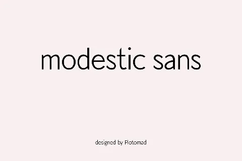 Modestic Sans font