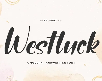Westluck font