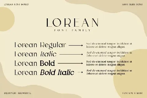 Lorean font