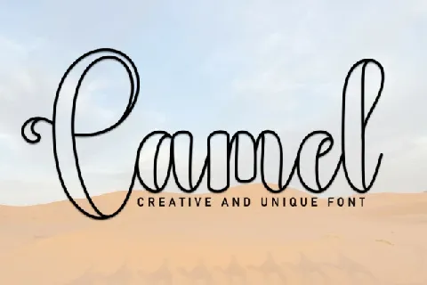 Camel Script font