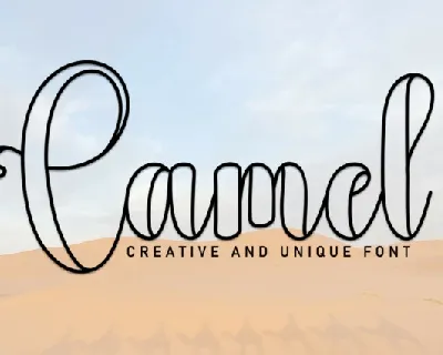 Camel Script font