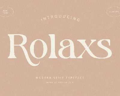 Rolaxs font