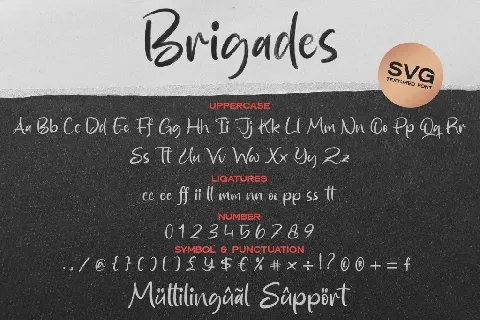 Brigades DEMO font