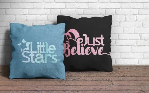 Little Stars Brush font