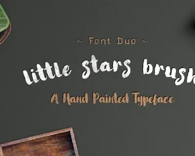 Little Stars Brush font