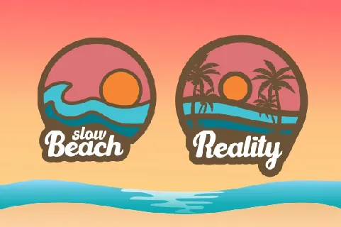 Light Beach font