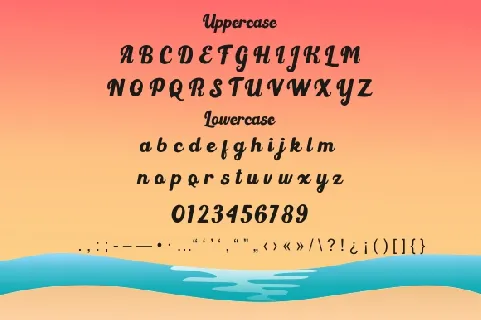 Light Beach font