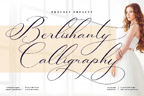 Berlishanty Calligraphy font