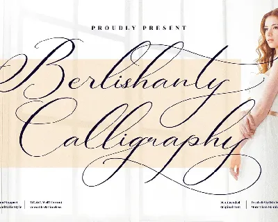 Berlishanty Calligraphy font