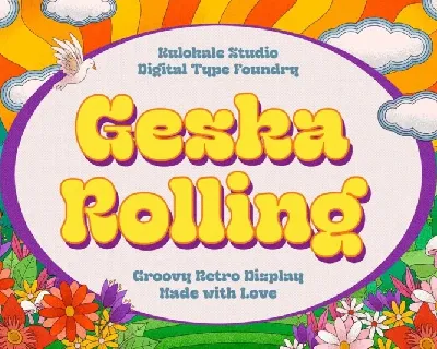 Geska Rolling font