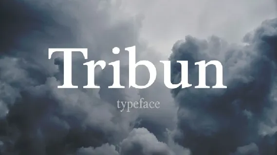 Tribun Family font