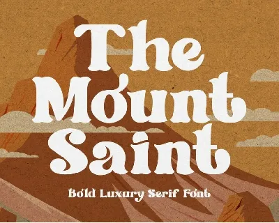 The Mount Saint font