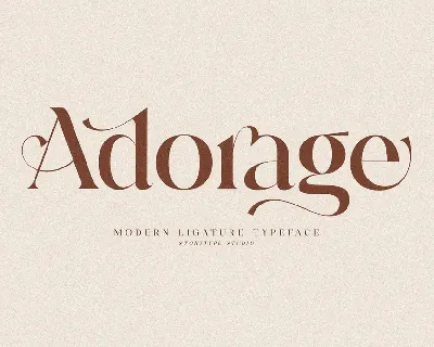 Adorage font