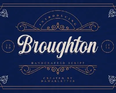 Broughton Script font