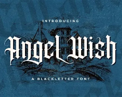 Angel Wish Blackletter font