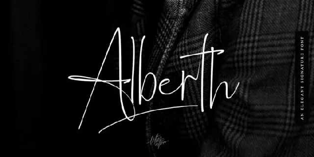 Alberth Signature font