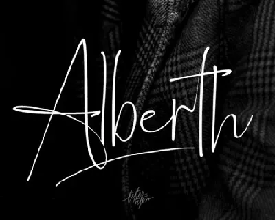 Alberth Signature font