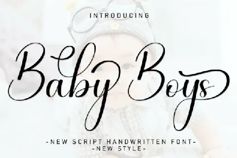 Baby Boys Script font