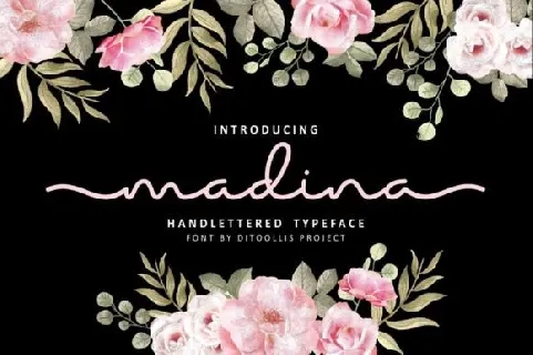Madina Handlettered font