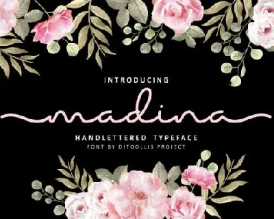 Madina Handlettered font