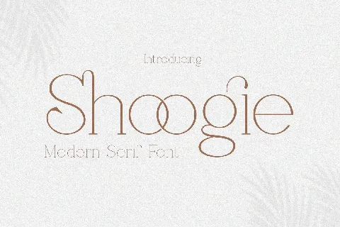 Shoogie font