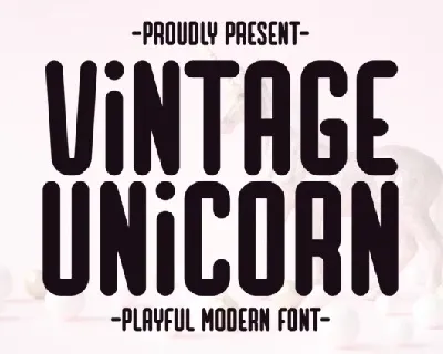 Vintage Unicorn font