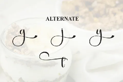 Yoghurt Calligraphy font