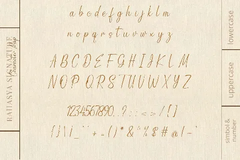 Rahasya Signature font