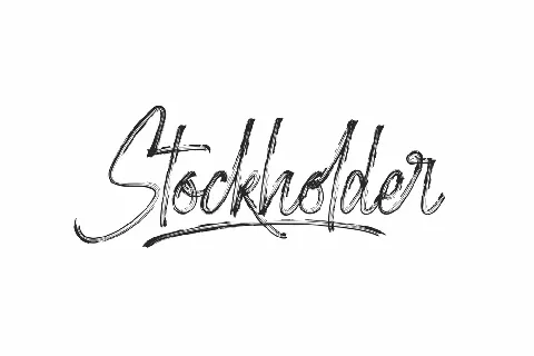 Stockholder Demo font