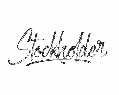 Stockholder Demo font