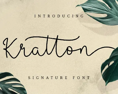 Kratton font