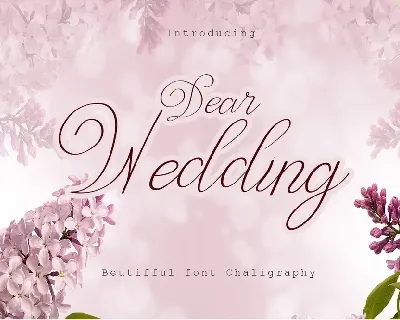 Dear Wedding Typeface font