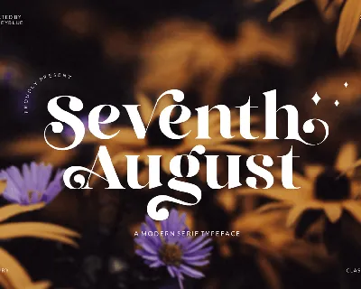 Seventh August font