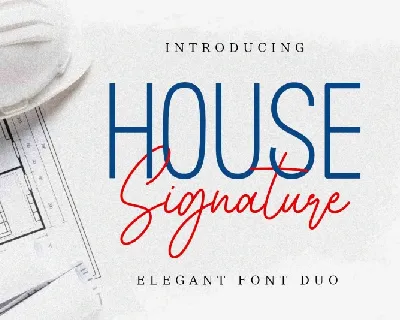 House Signature Duo font