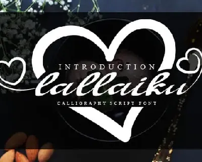 Lallaiku Calligraphy font