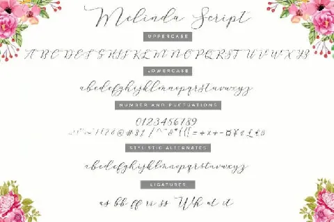 Melinda font