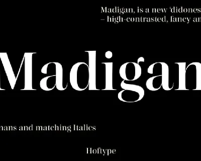 Madigan font