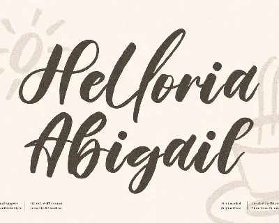 Helloria Abigail font