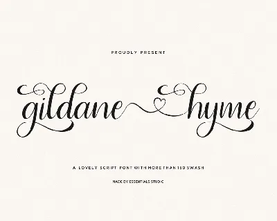 gildane hyme font