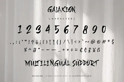 Galaxion font